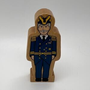 Thomas & Friends Admiral Figure Wooden Railway Train Rare Gullane 2001 Pirate